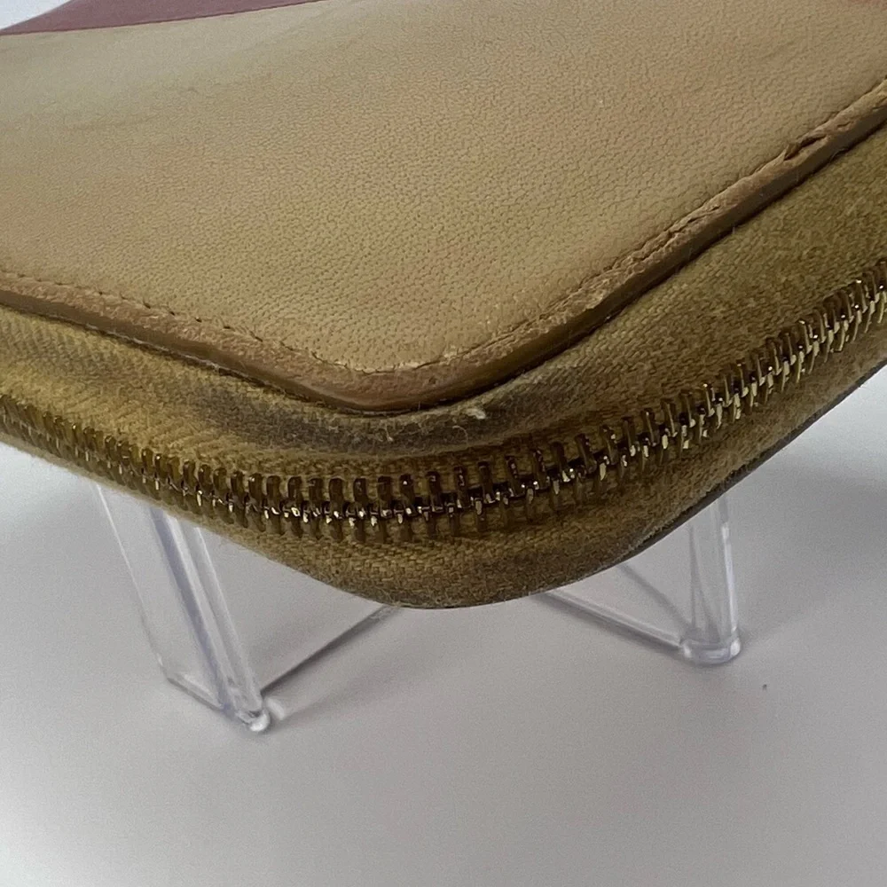 ♥️🤎Celine Horizontal Cabas Bicolor Long Zip Around Wallet Red/Tan!! ❤️🤎‎